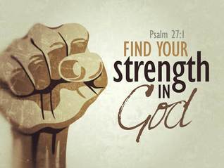 Photo fist find strength in God sermon GHCF